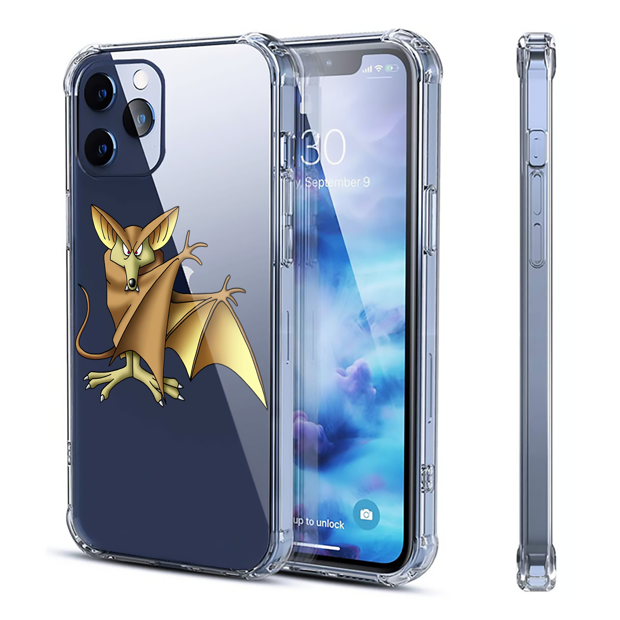 （画像用） ドラゴンクエスト Doragon Kuesuto Dragon Quest 【iPhone 12シリーズ対応】透明スマホケース（クリアソフトケース）